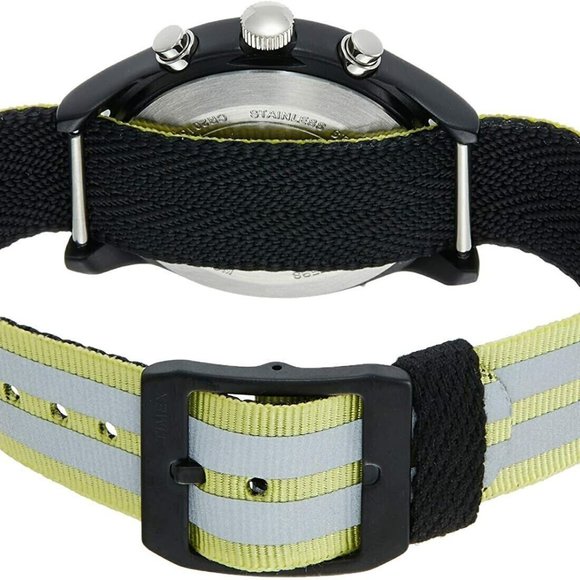 $175 MSRP~ Timex MK1 Aluminum Chronograph 40 mm Reflective Strap Watch - Picture 3 of 8